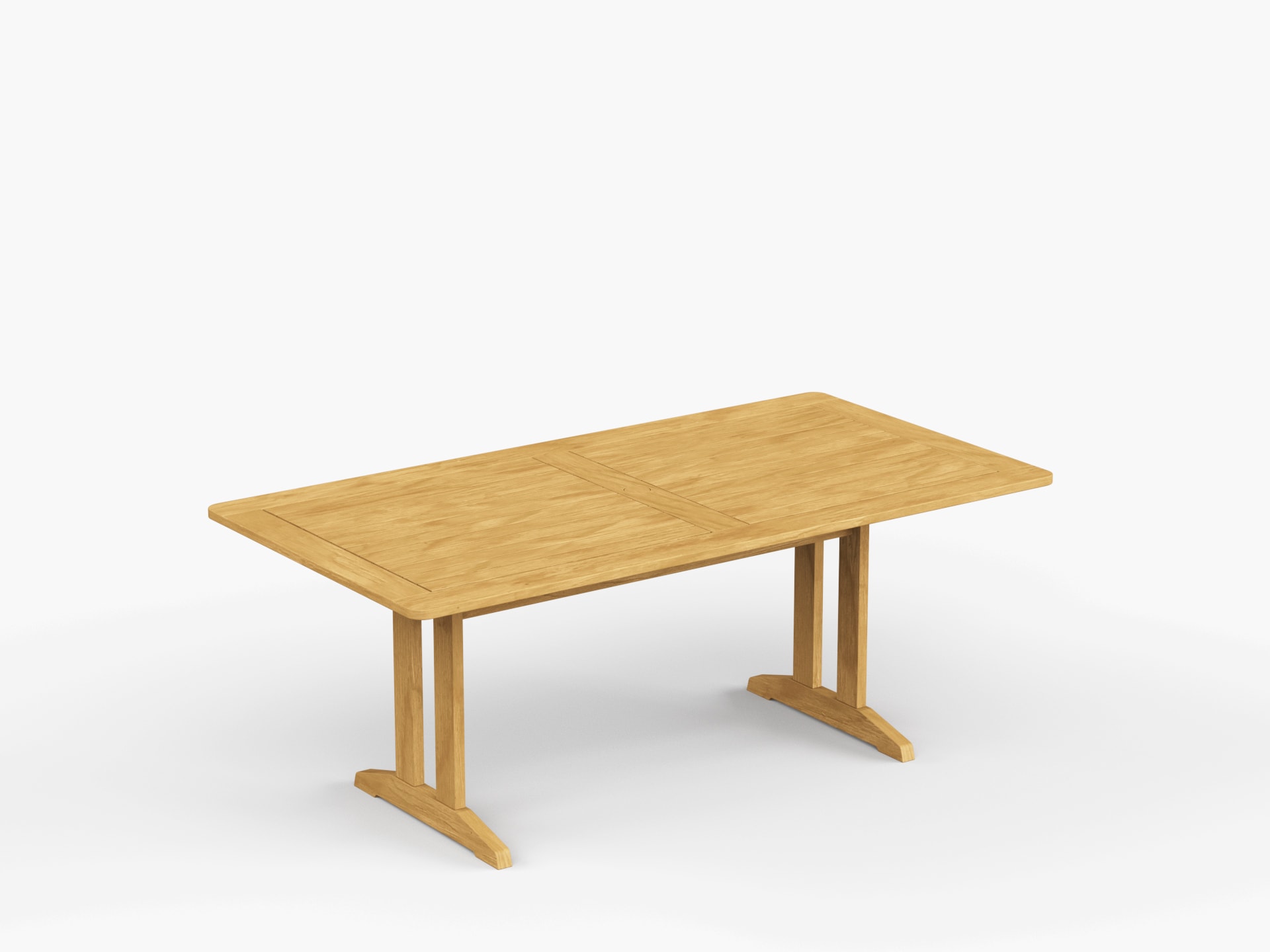 Foundations 74" x 38" Rectangular Teak Dining Table