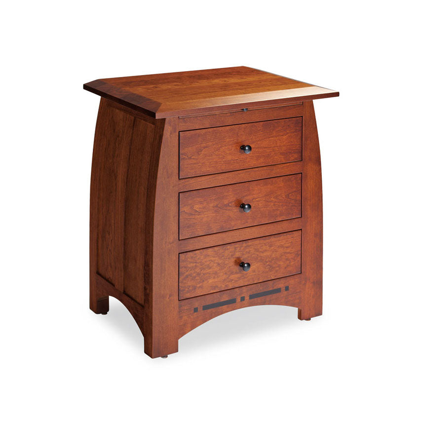 Aspen Nightstand With Drawers And Inlay
