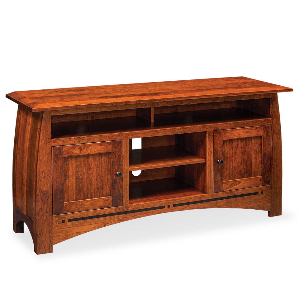 Aspen TV Stand With Soundbar Shelf and Inlay