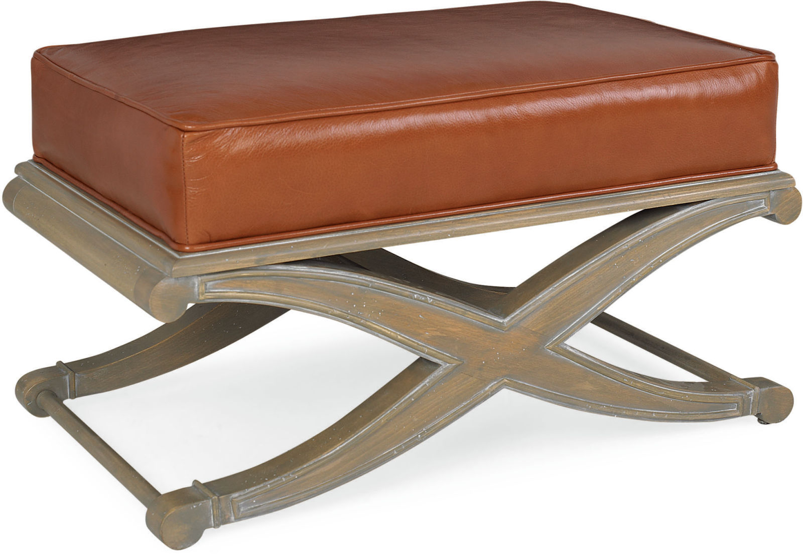 Essex Leather Ottoman