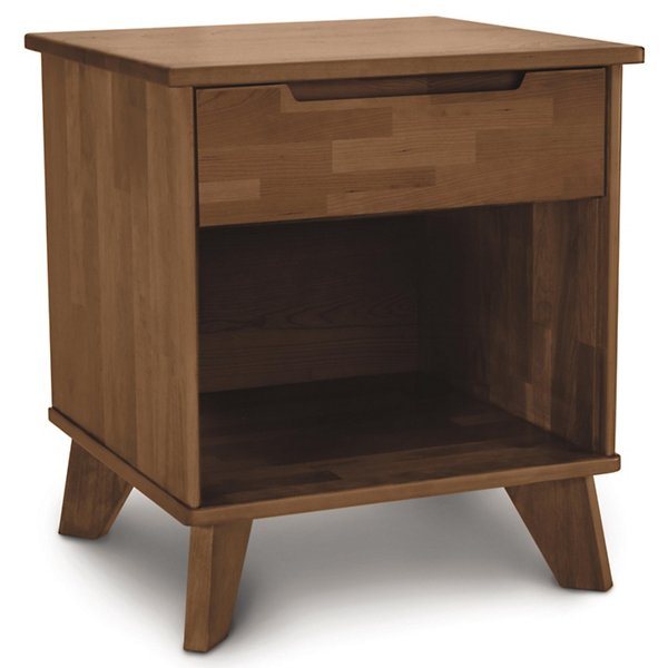 Linn 1 Drawer Nightstand Sadle Cherry