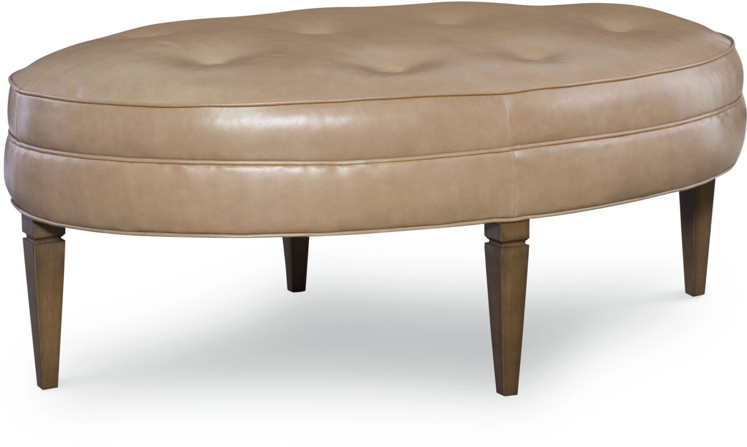 Ellipse Leather Ottoman