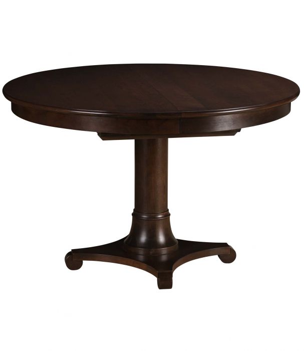 Meyer 42" Round Pedestal Table with Butterfly Leaf