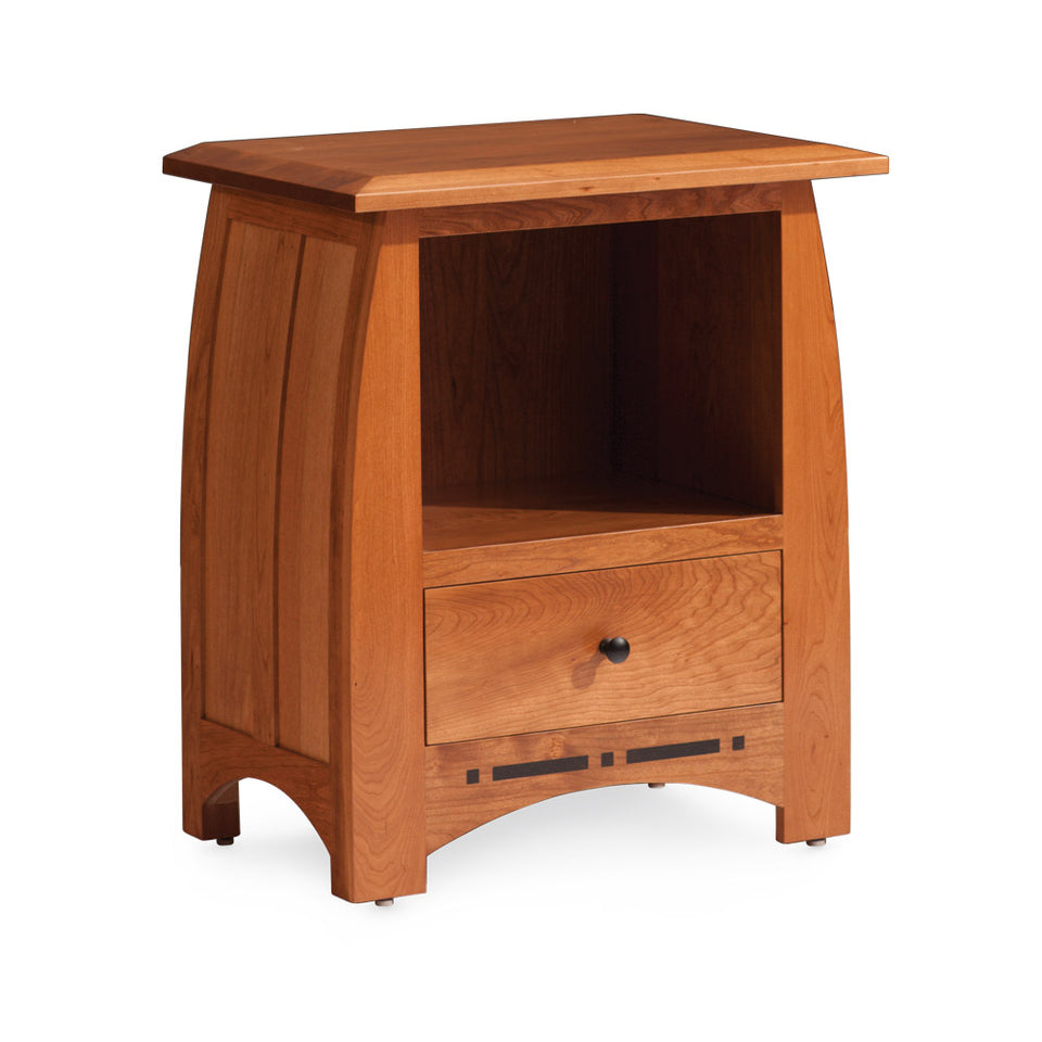 Aspen Nightstand With Opening and Inlay