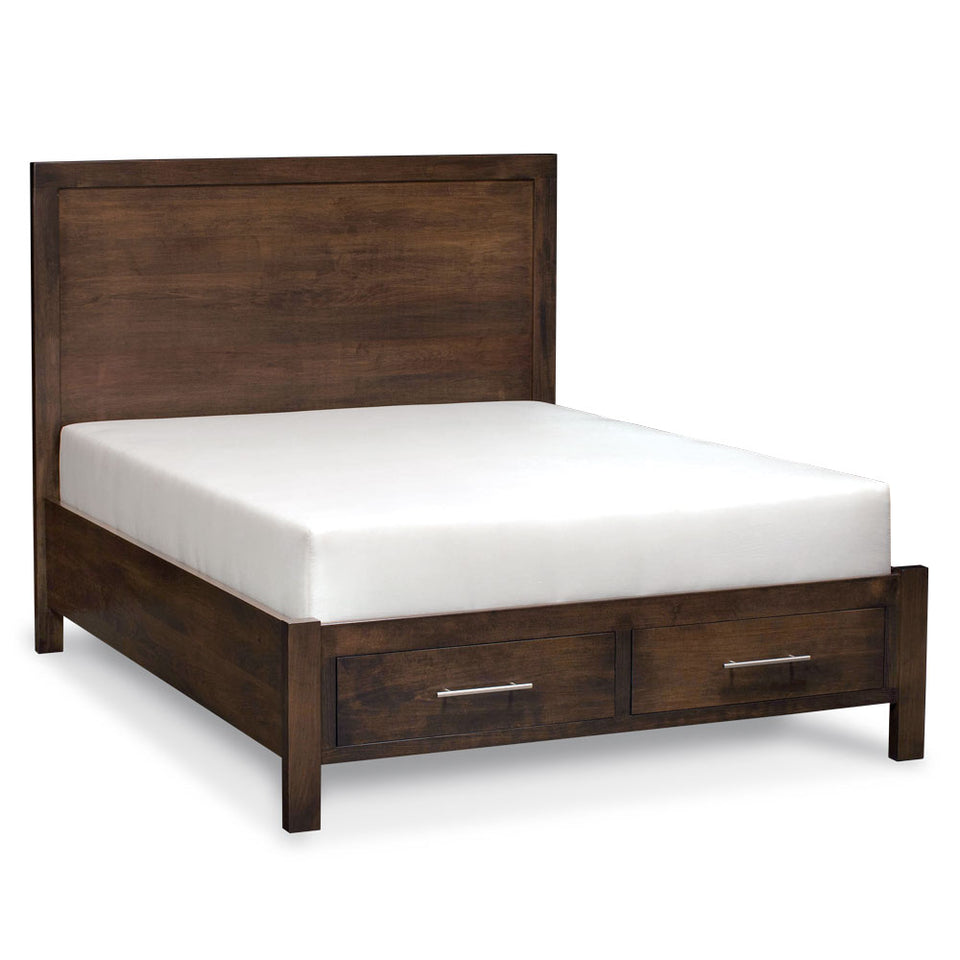 Auburn Bay Single Panel Bed With Footboard Storage