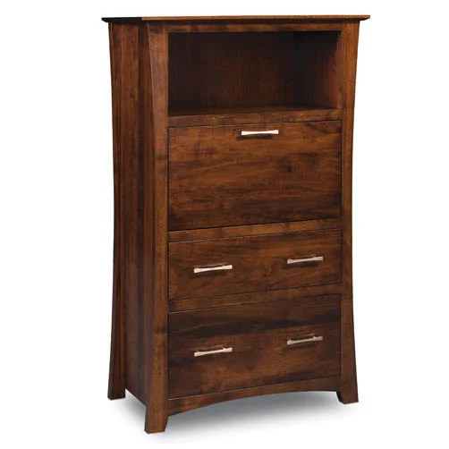 Loft Laptop Desk with Filing Cabinet