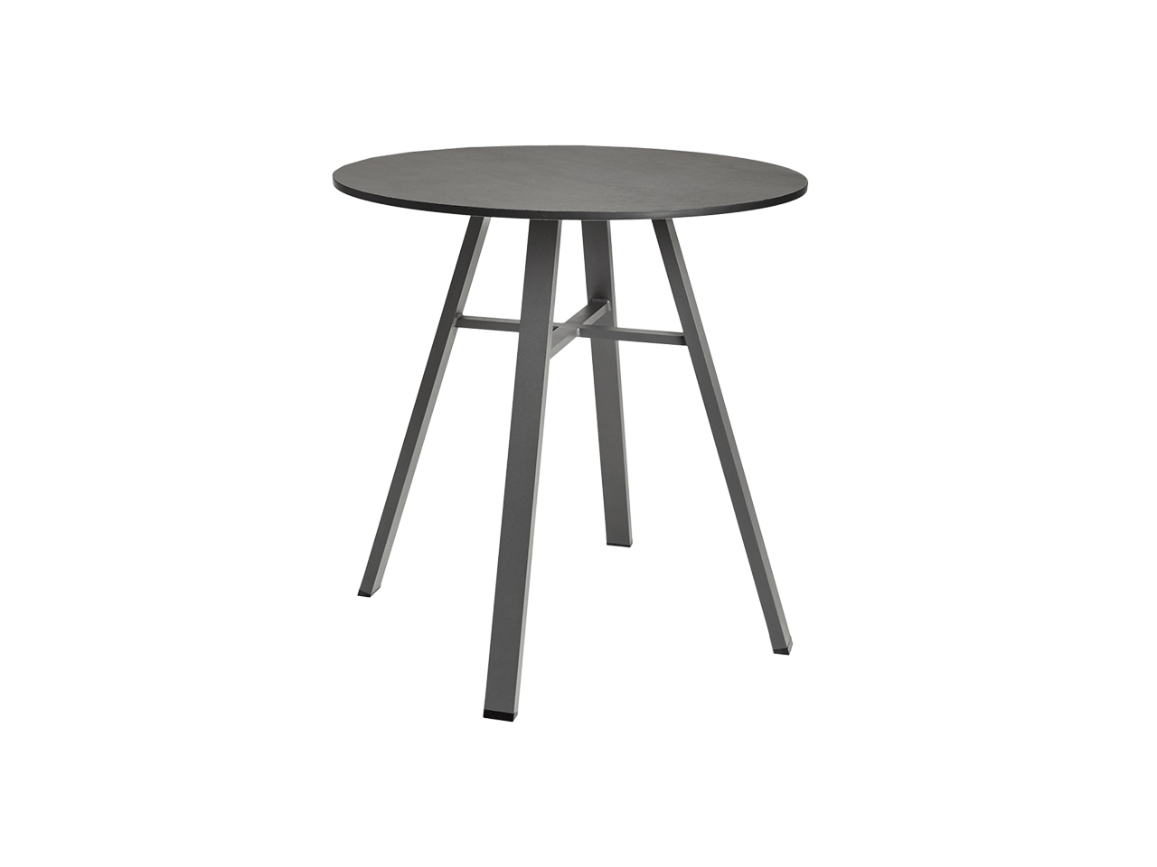 Harmony Gray 29" Round Bistro Table w/ Dark Gray HPL