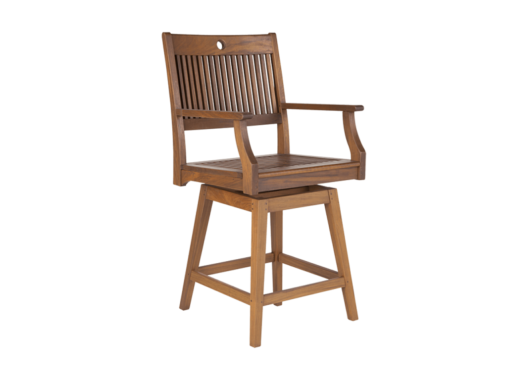 Opal Swivel Counter Height Arm Chair