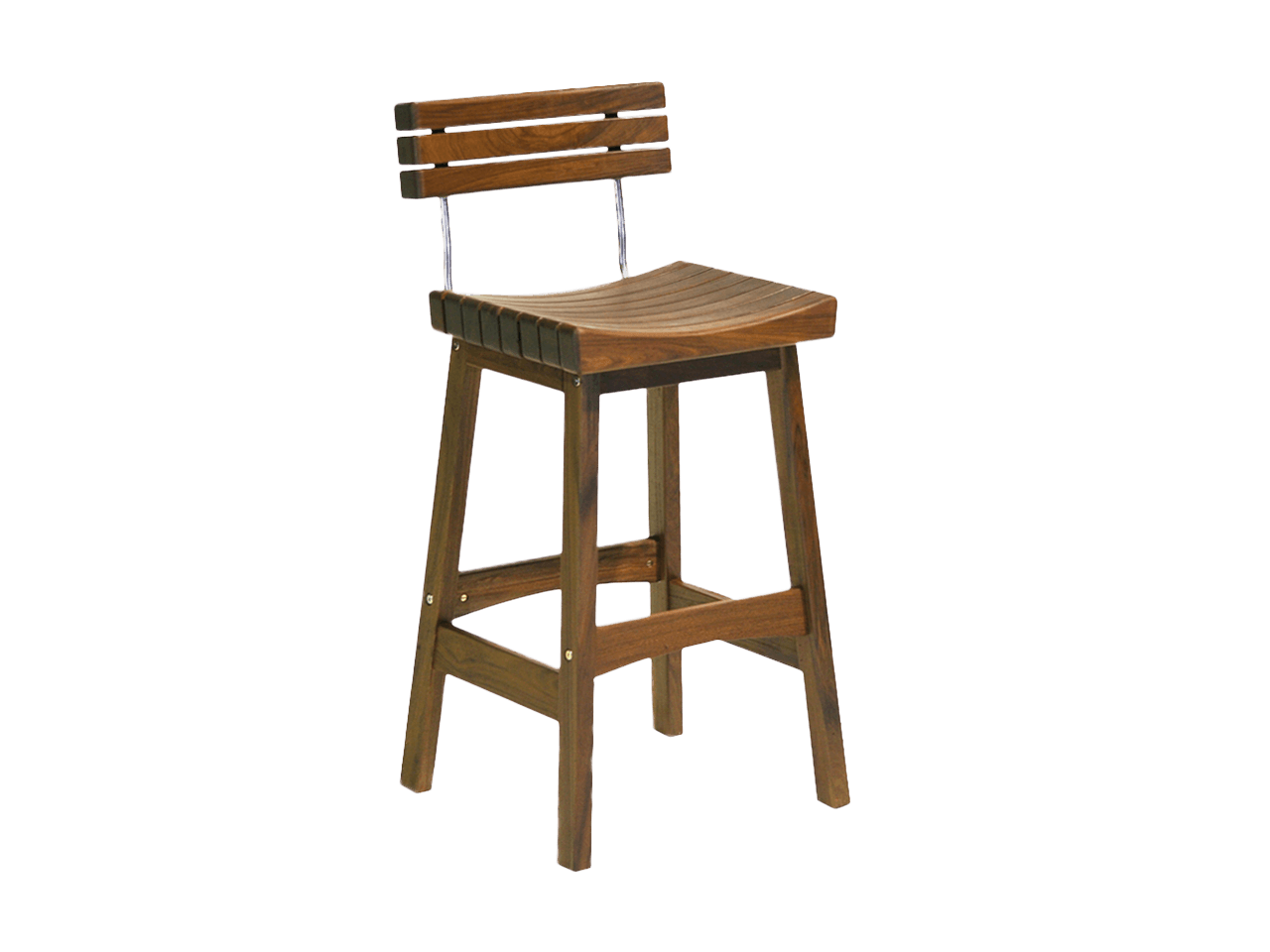 Heritage IPE Sunset Bar Stool w/ Back