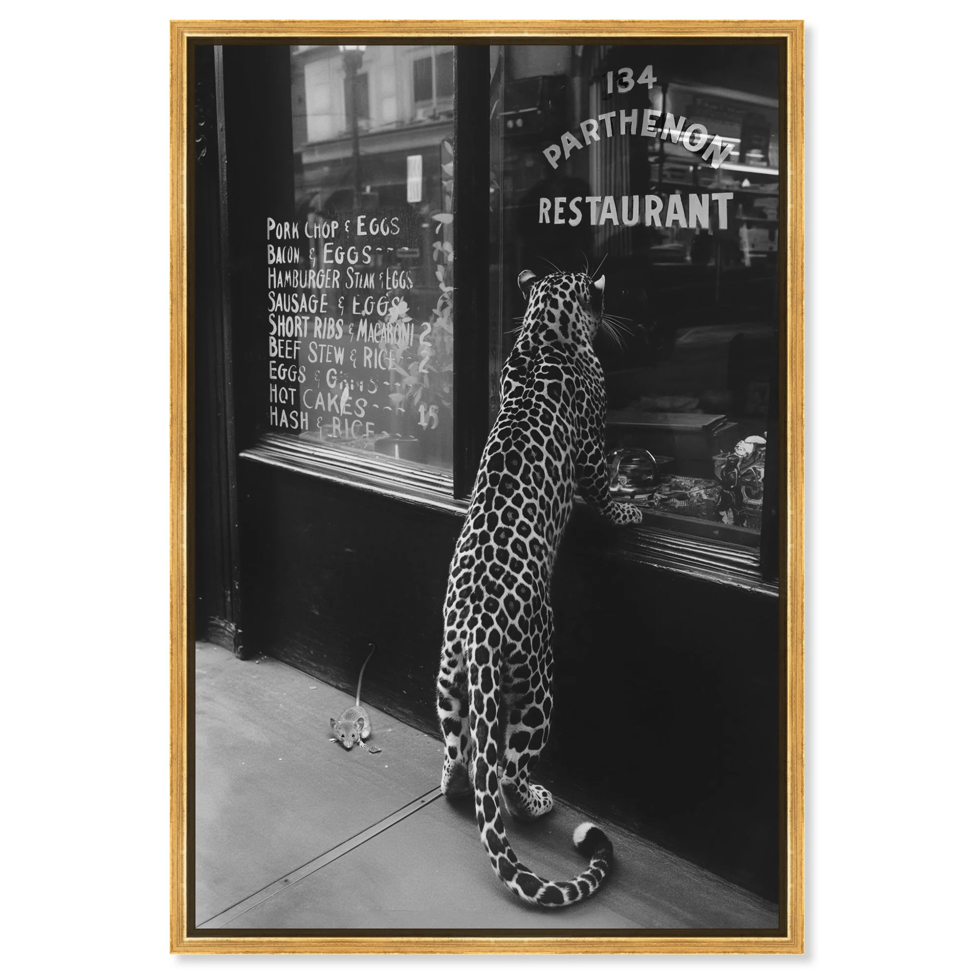 Meaty Mischief II - Framed Acrylic Art