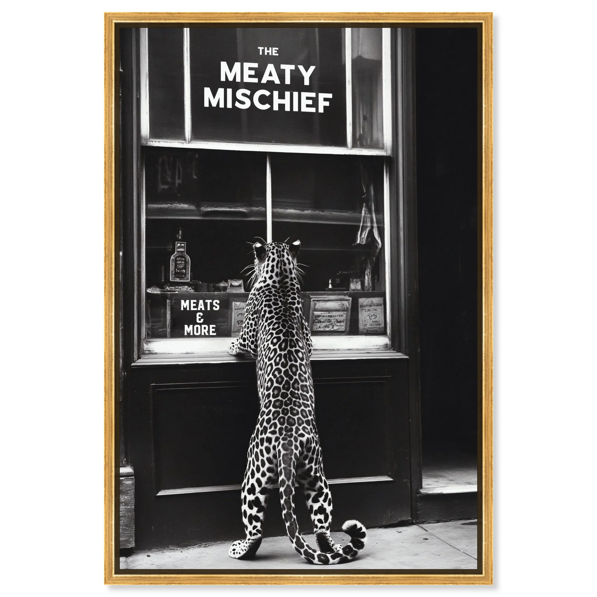 Meaty Mischief - Framed Acrylic Art