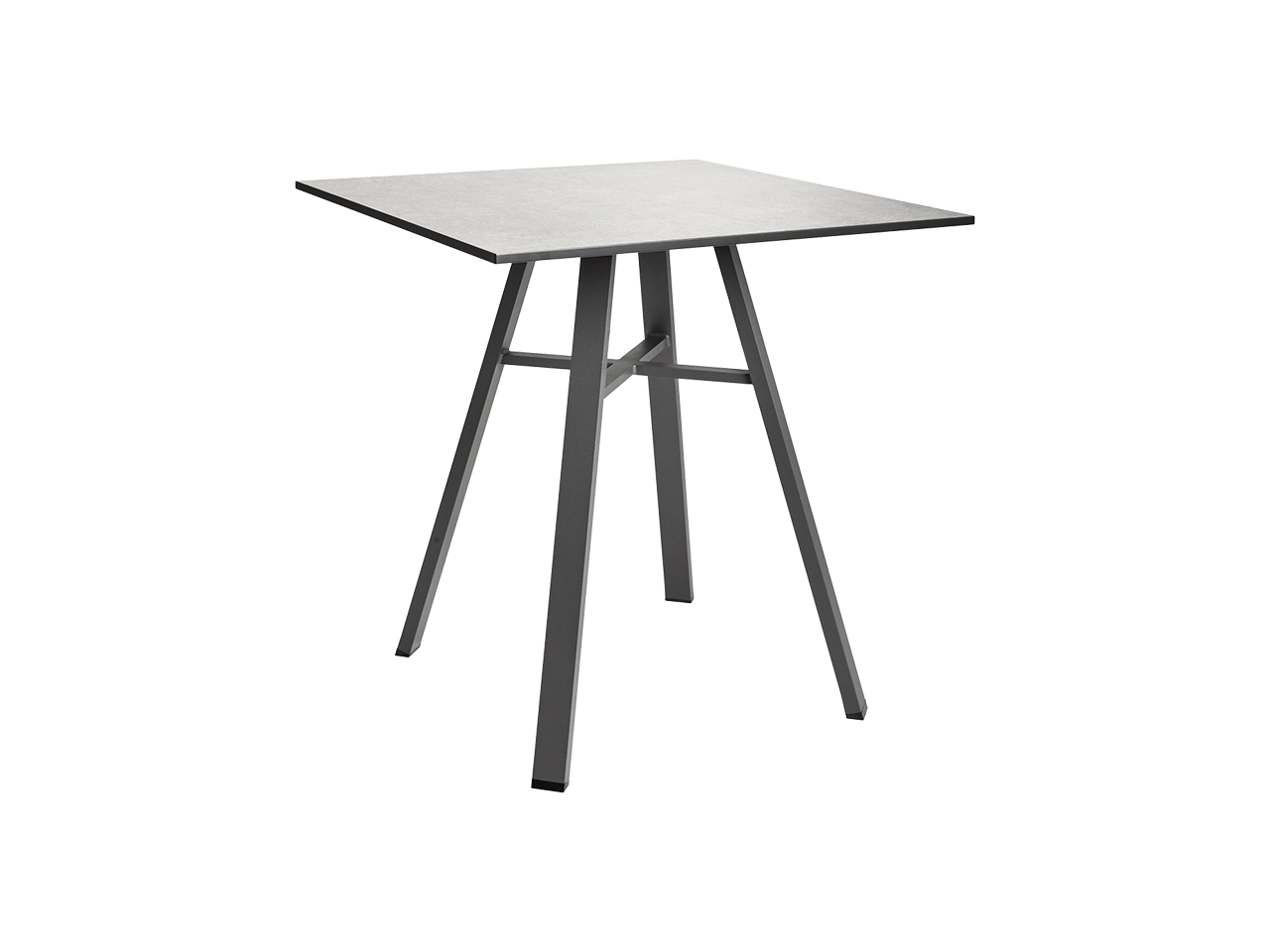 Harmony Gray 29" Square Bistro Table w/ Light Gray