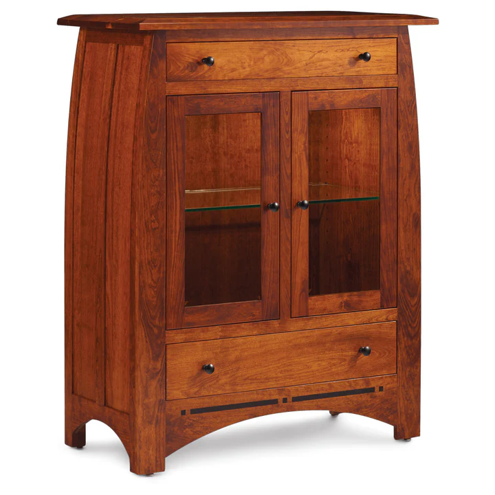Aspen 2-Door Dining Cabinet with Inlay