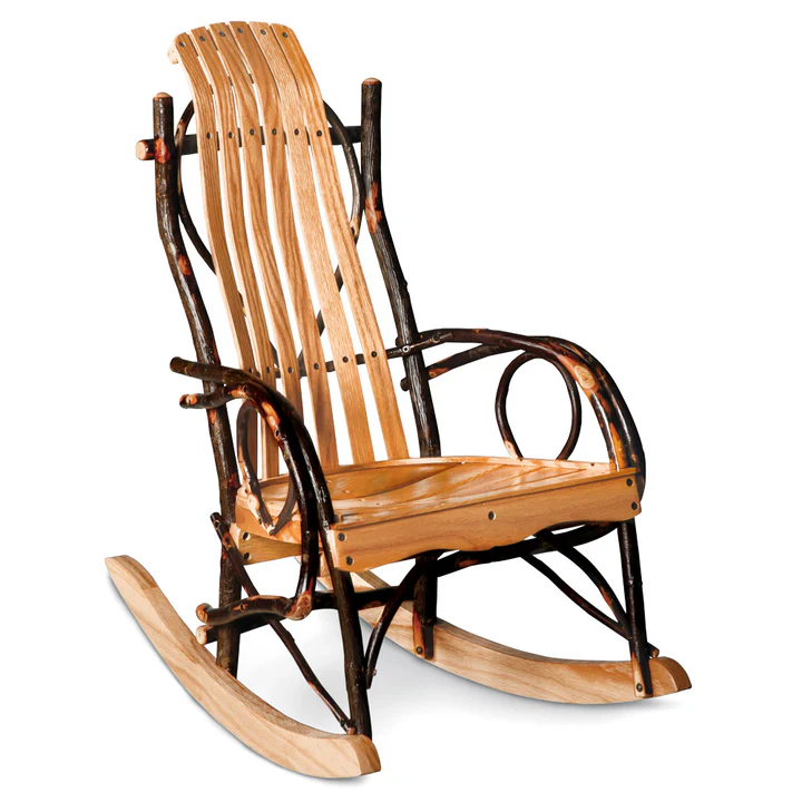 Hickory Rocker with Oak Slats - Express