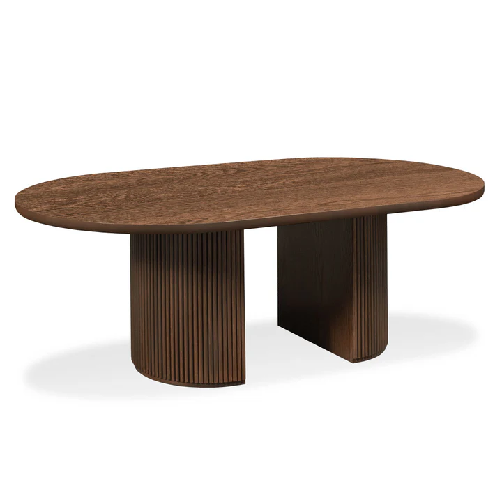 Aria Solid Top Double Pedestal Table