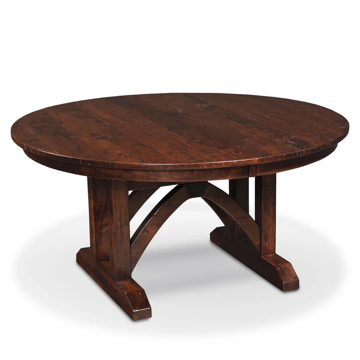 B&O Railroad© Trestle Bridge Round Single Pedestal Table