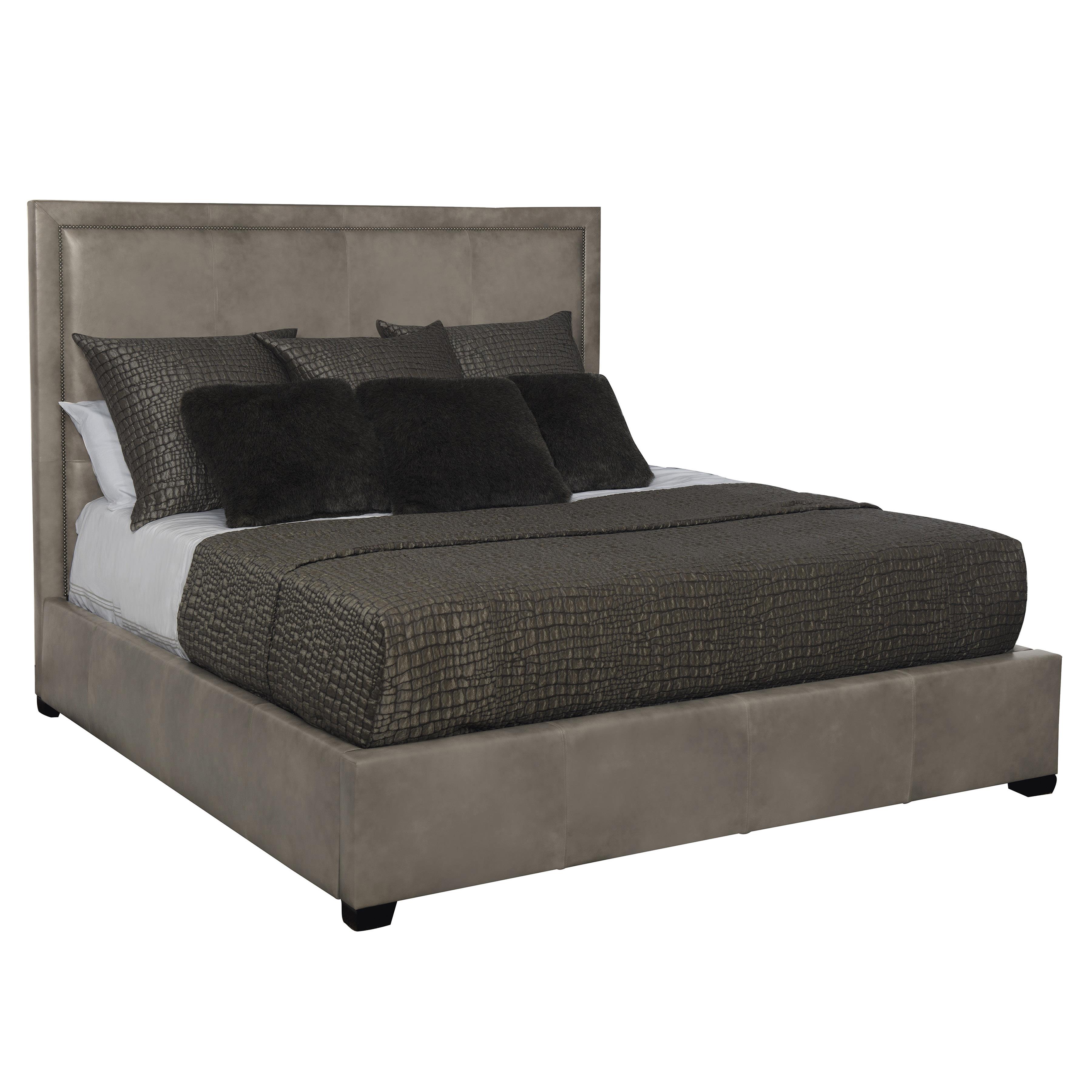 Morgan Leather Panel Bed King