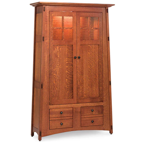 McCoy Bookcase with Wood Doors