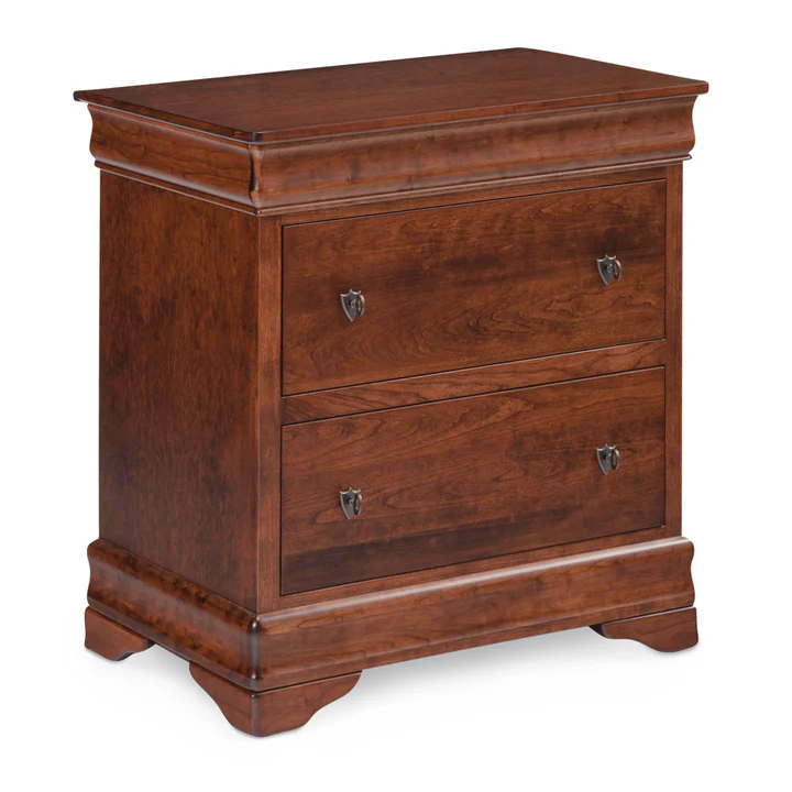 Louis Philippe Deluxe 2-Drawer Nightstand