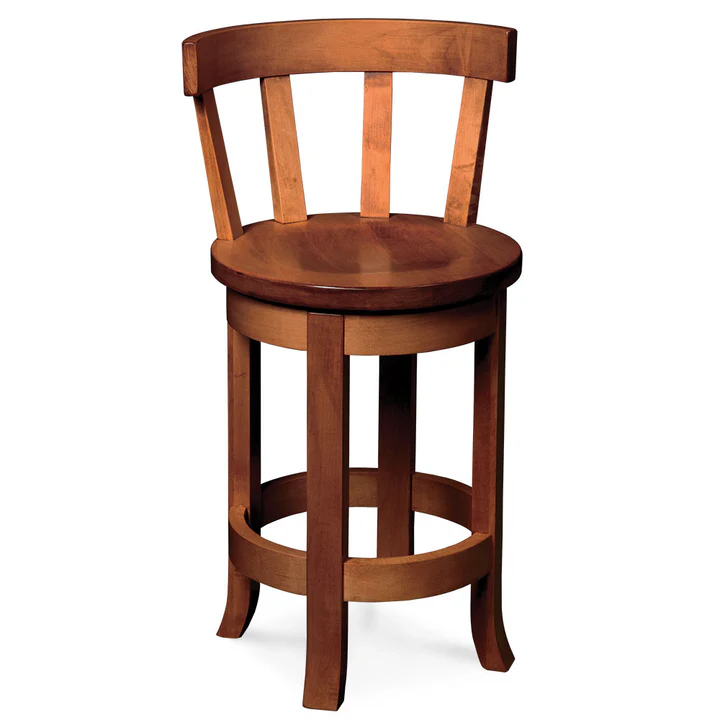 Belmont Swivel Barstool with Back