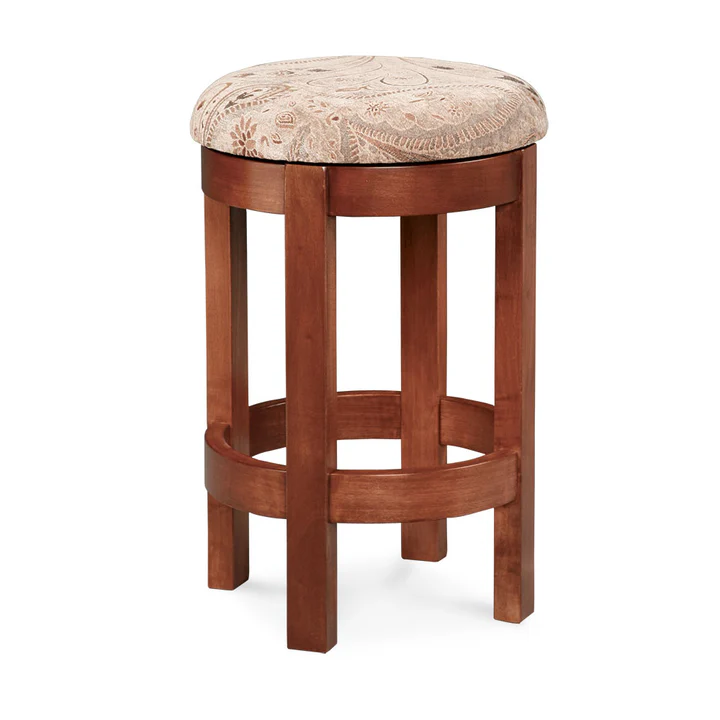 Barrel Backless Swivel Barstool