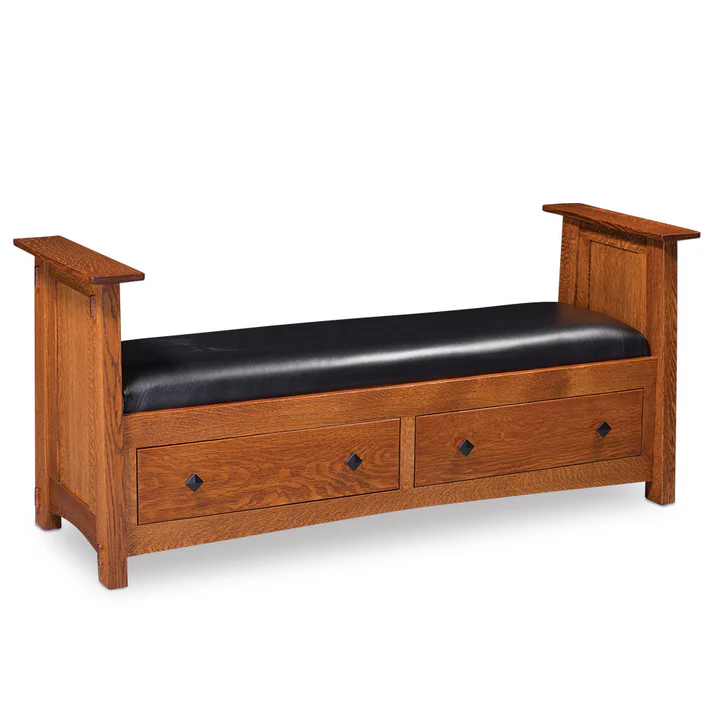 McCoy 2-Drawer Santa Fe Bench