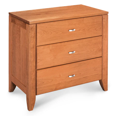 Justine 3-Drawer Nightstand, Extra Wide