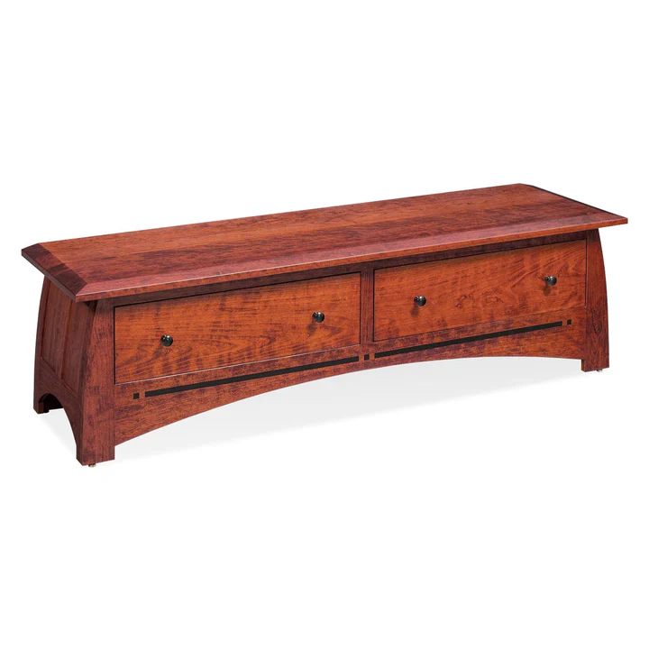 Aspen Bed Bench with Inlay