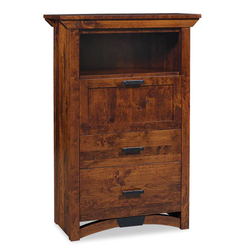 B&O Railroad© Trestle Bridge Laptop Cabinet with File Drawer